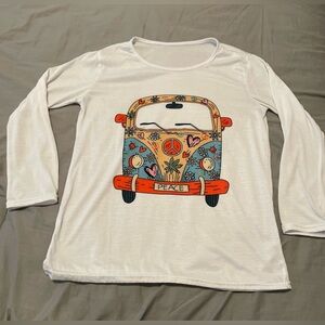 Long sleeve Ladies T-shirt. Cotton blend.